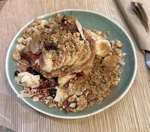 Berry pancakes   at Sazzy & Fran in East London