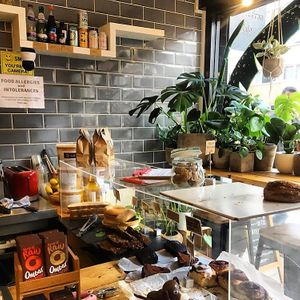 the inside  at Sazzy & Fran in East London