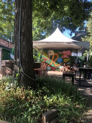 Patio at Black Cat Ice Cream in Des Moines