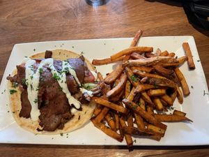 Vegan gyro  at Benson Brewery in Omaha