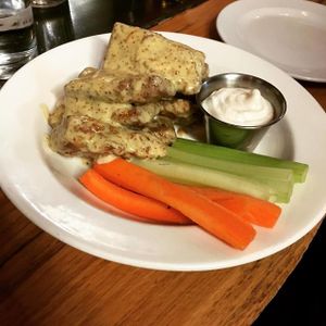Seitan Wings with IPA Mustard and Ranch at Benson Brewery in Omaha