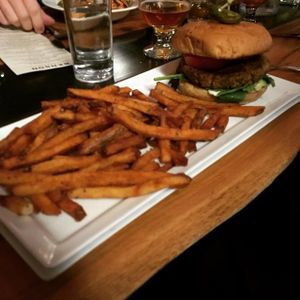 Black Bean Burger at Benson Brewery in Omaha