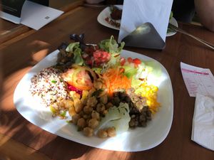 Salads options at Congosto in Sao Paulo