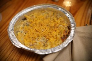 vegan truffle mac and bacon at The Mac House in Raleigh