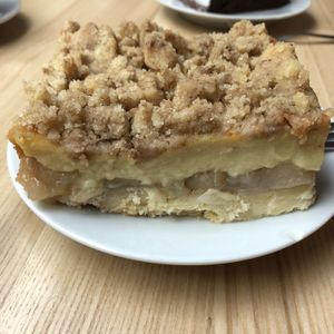 Delicious apple pie  at Lokal Dela Krem in Warsaw