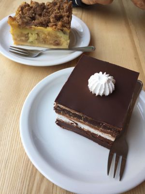 cakes at Lokal Dela Krem in Warsaw