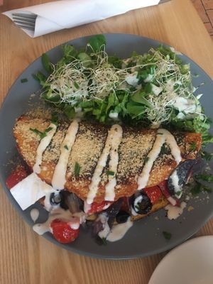 New breakfast - omelette  at Lokal Dela Krem in Warsaw