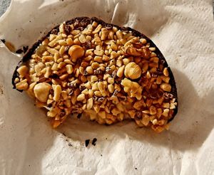 Chocalte caramel nuts pie at Lokal Dela Krem in Warsaw