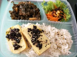 my打包梅菜扣肉饭  at Harmony Hut International Food in Northeast Singapore