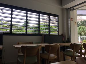 Side tables  at Harmony Hut International Food in Northeast Singapore
