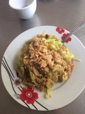 Tomato salad at Pan Cherry Noodle House in Mandalay