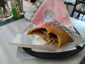 THE mushroom PIE! at Starenio Bakery in Corfu