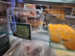 Vegan chocolate cake at Starenio Bakery in Corfu