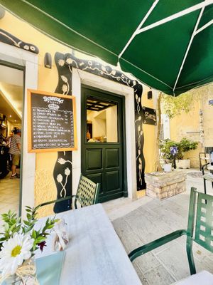   at Starenio Bakery in Corfu