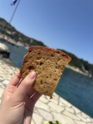 apple loaf cake  at Starenio Bakery in Corfu