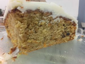 Vegan Christmas Cake (with nuts, orange & sugar frosting) at Starenio Bakery in Corfu