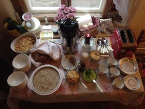 Breakfast buffet at Marta Kohvik in Tallinn