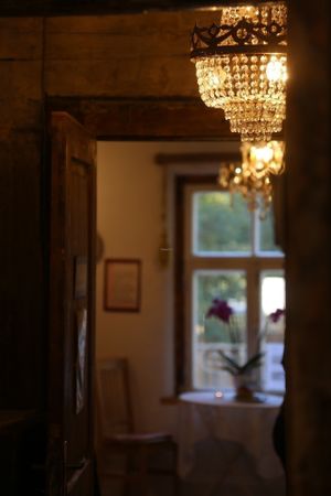 In the hallway at Marta Kohvik in Tallinn