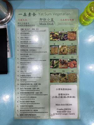   at Yat Sum Vegetarian - 一森素食 - Yau Ma Tei in Kowloon