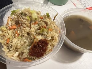 Ate halfway and remembered to take pic 😂  at Yat Sum Vegetarian - 一森素食 - Yau Ma Tei in Kowloon