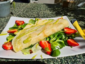 SpargelOmelett at Süsse Marie Veganerie in Karlsruhe