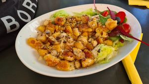 SüßkartoffelGnocchi, sehr lecker! at Süsse Marie Veganerie in Karlsruhe