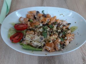 Sweet potato gnocchi at Süsse Marie Veganerie in Karlsruhe