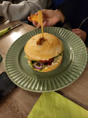 Burger at Süsse Marie Veganerie in Karlsruhe