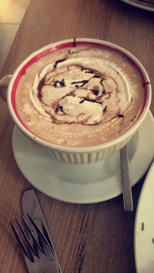 soya hot chocolate at Süsse Marie Veganerie in Karlsruhe