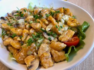 sweet potato lunch at Süsse Marie Veganerie in Karlsruhe