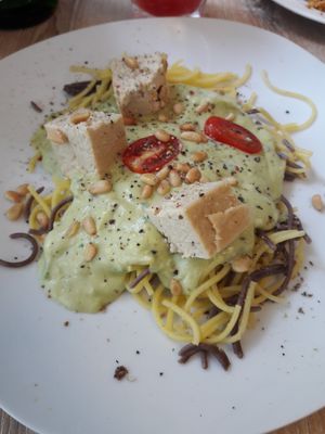 dish of the day at Süsse Marie Veganerie in Karlsruhe