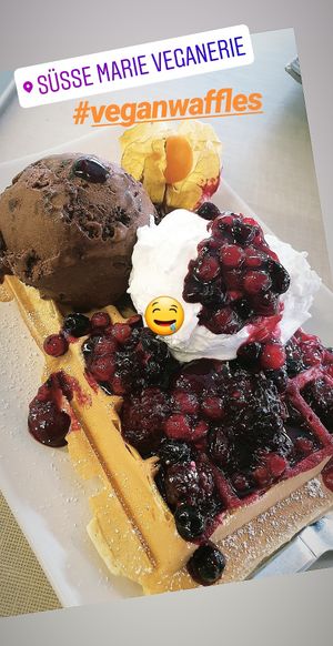 Waffle glutenfree* at Süsse Marie Veganerie in Karlsruhe