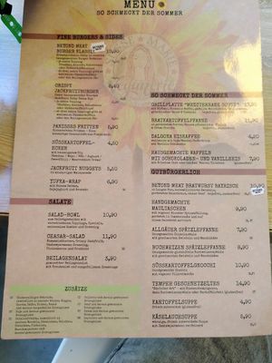 Part 1 of the menu at Süsse Marie Veganerie in Karlsruhe