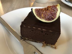 RAW chocolate cake  at Süsse Marie Veganerie in Karlsruhe