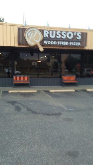 outside of the building  at Russo's Kitchen and Bar in Zanesville