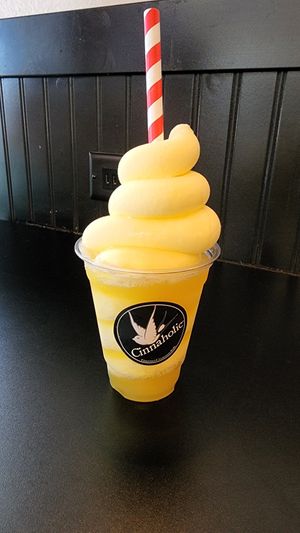 Pineapple float at Cinnaholic - Centennial in Las Vegas
