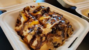 Samoa with cookie dough at Cinnaholic - Centennial in Las Vegas