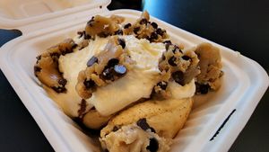 Old school with cookie dough at Cinnaholic - Centennial in Las Vegas