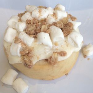Lemon Cream Pie! Lemon Frosting, Marshmallows & House-made Pie Crumble! at Cinnaholic - Centennial in Las Vegas