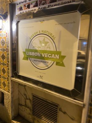 Here we are at Lisbon Vegan Restaurante in Lisbon