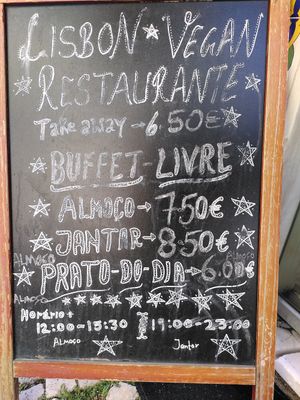 1200-1530 at Lisbon Vegan Restaurante in Lisbon