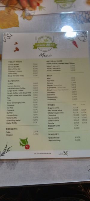  at Lisbon Vegan Restaurante in Lisbon