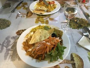 Not the best photo, but brilliant food!   at Lisbon Vegan Restaurante in Lisbon