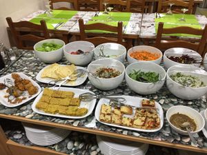 buffet at Lisbon Vegan Restaurante in Lisbon