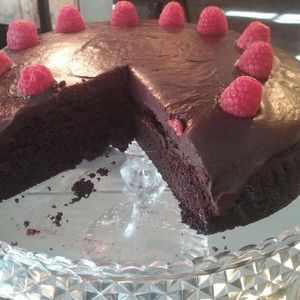 vegan chocolate coffee fudge cake at Lord Roberts on The Green in Croydon