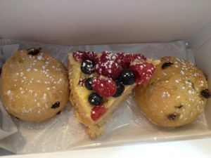 Vegan scones and vegan lemon cake at Lord Roberts on The Green in Croydon