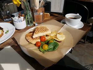 vegan mushroom panini at Lord Roberts on The Green in Croydon