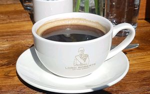 Lovely coffee at Lord Roberts on The Green in Croydon