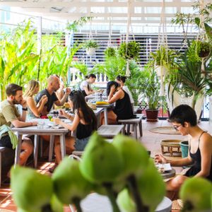roof top  at Vibe Cafe in Phnom Penh
