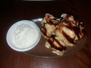 Cauliflower wings at Vibe Cafe in Phnom Penh